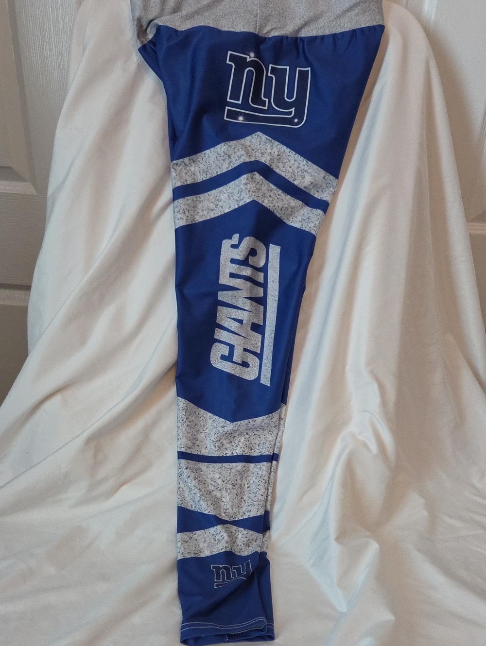 Blue NY Giants Womens Athletic Leggings